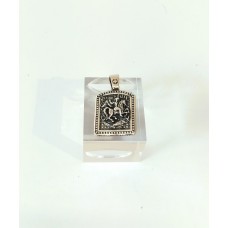 Ασημένιο μενταγιόν - Άγιος Γεώργιος (SN253)